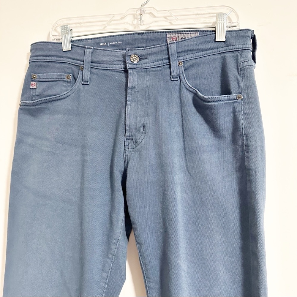 AG Adriano Goldschmeid Tellis Jean Modern Slim in 7 Years Vintage Cornflower - Picture 3 of 9